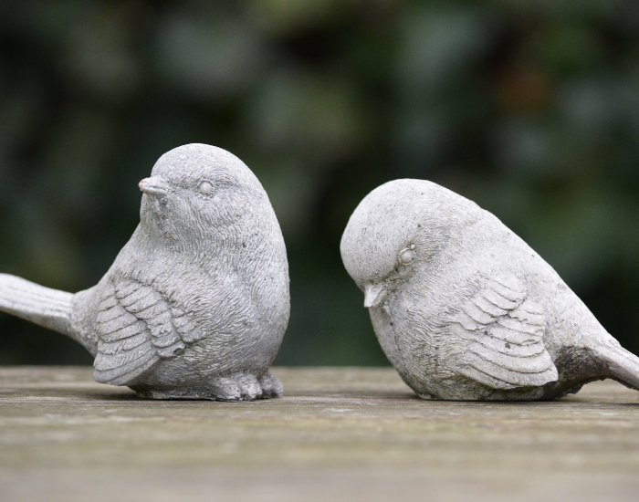 Ben Kerck two bird stone figures