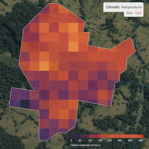 a Satellite Image been analysed for climatic temperature