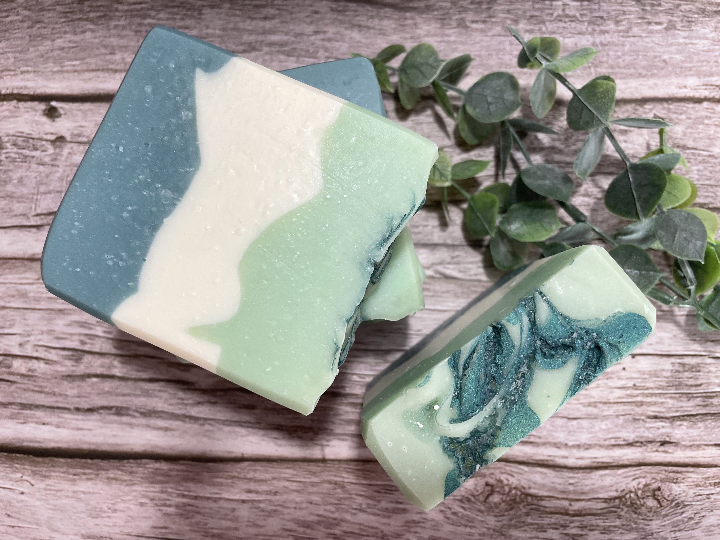 Fresh Mint and Eucalyptus Soap