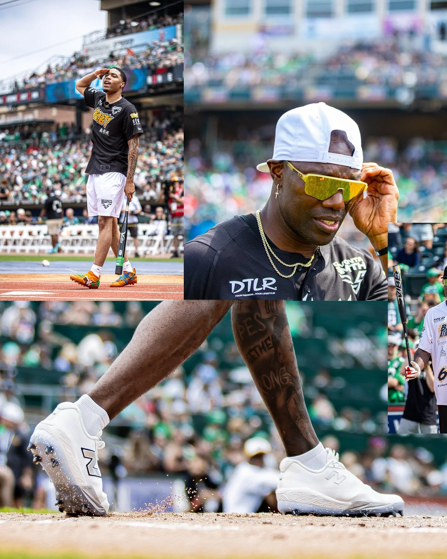 Devonta smith Celebrity softball game. Devonta smiths home team takes the walk off win 16-14.