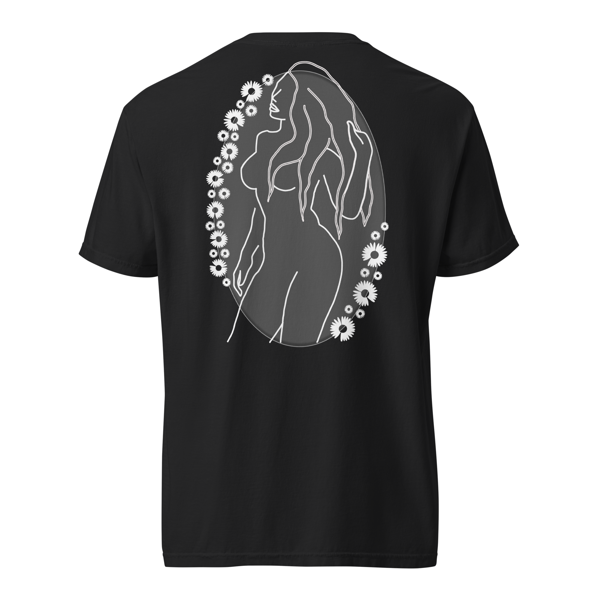"Floral 1" Heavy-Weight Tshirt