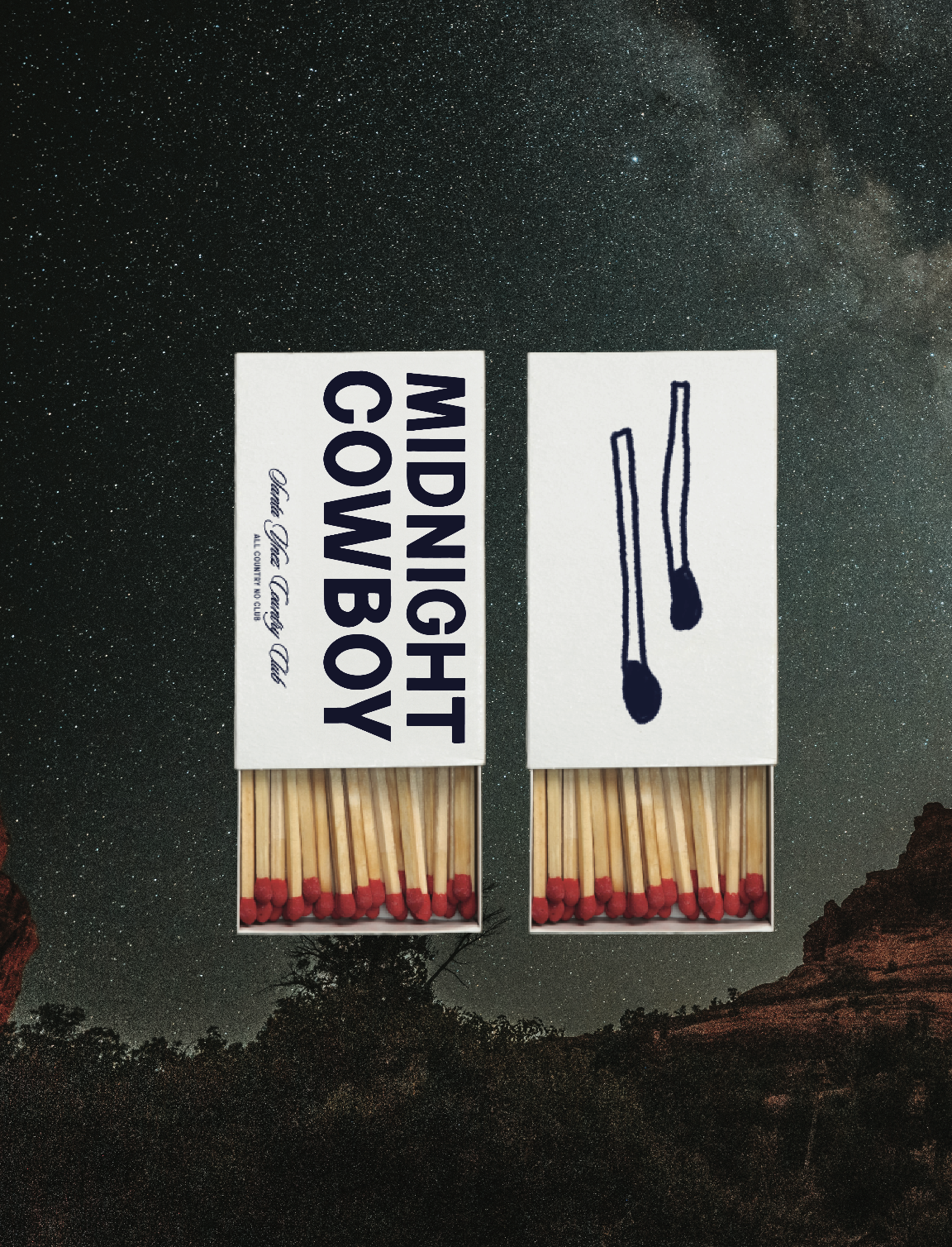 western matches brand design by duo plus design