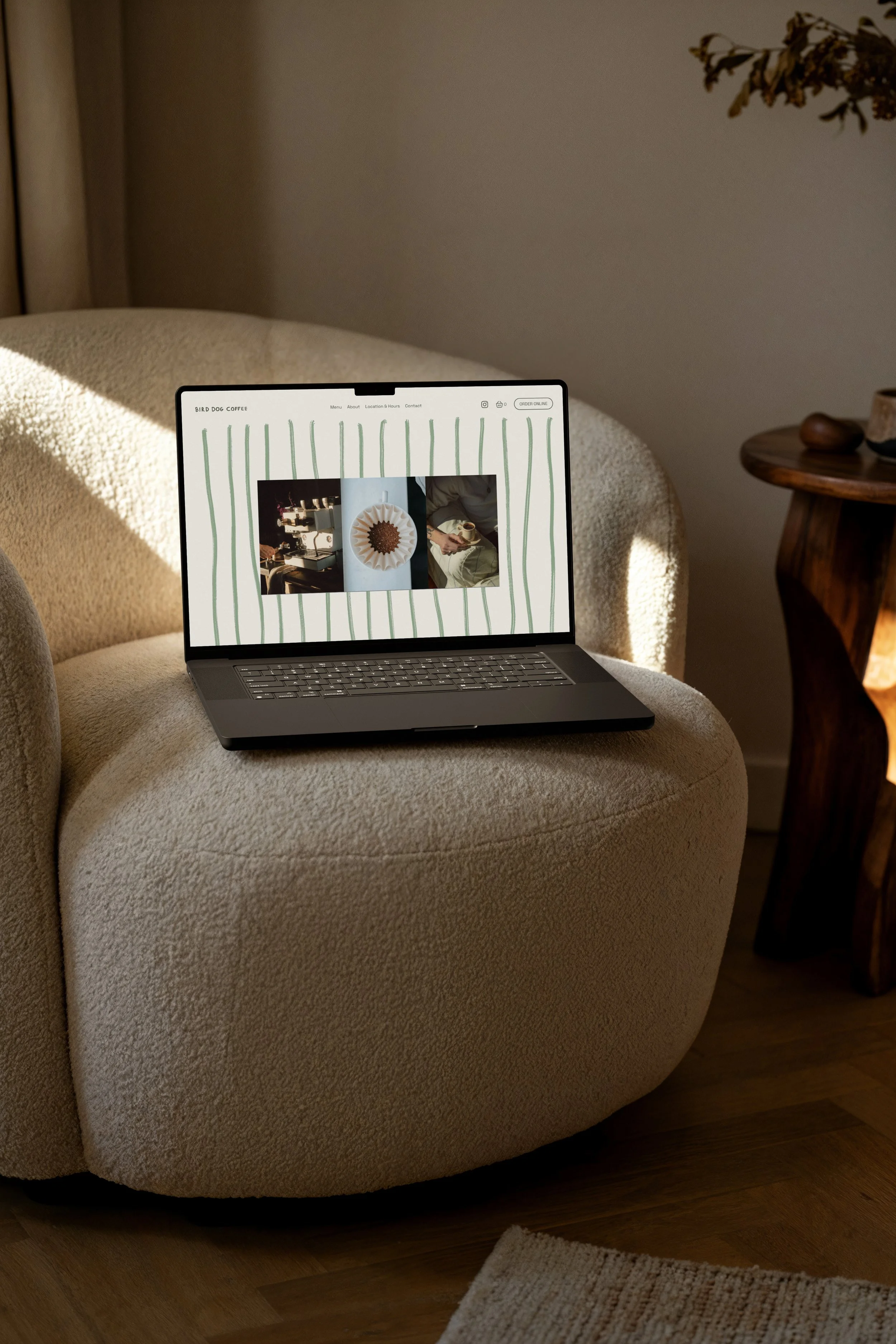 Bird Dog Coffee brand collateral and lifestyle design by Duo Plus Design