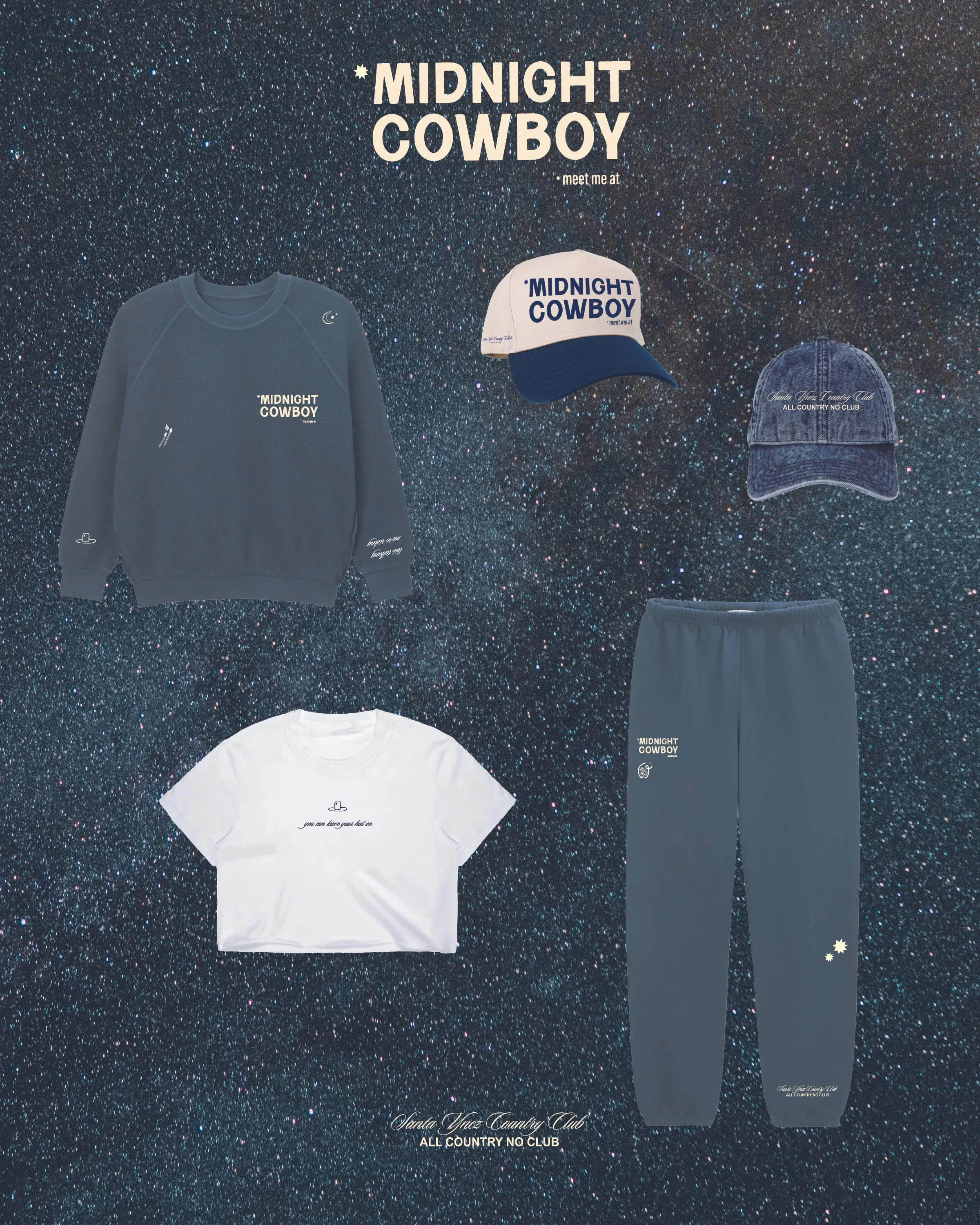 Santa Ynez Country Club Midnight Cowboy Collection marketing campaign — designed by Duo Plus Design