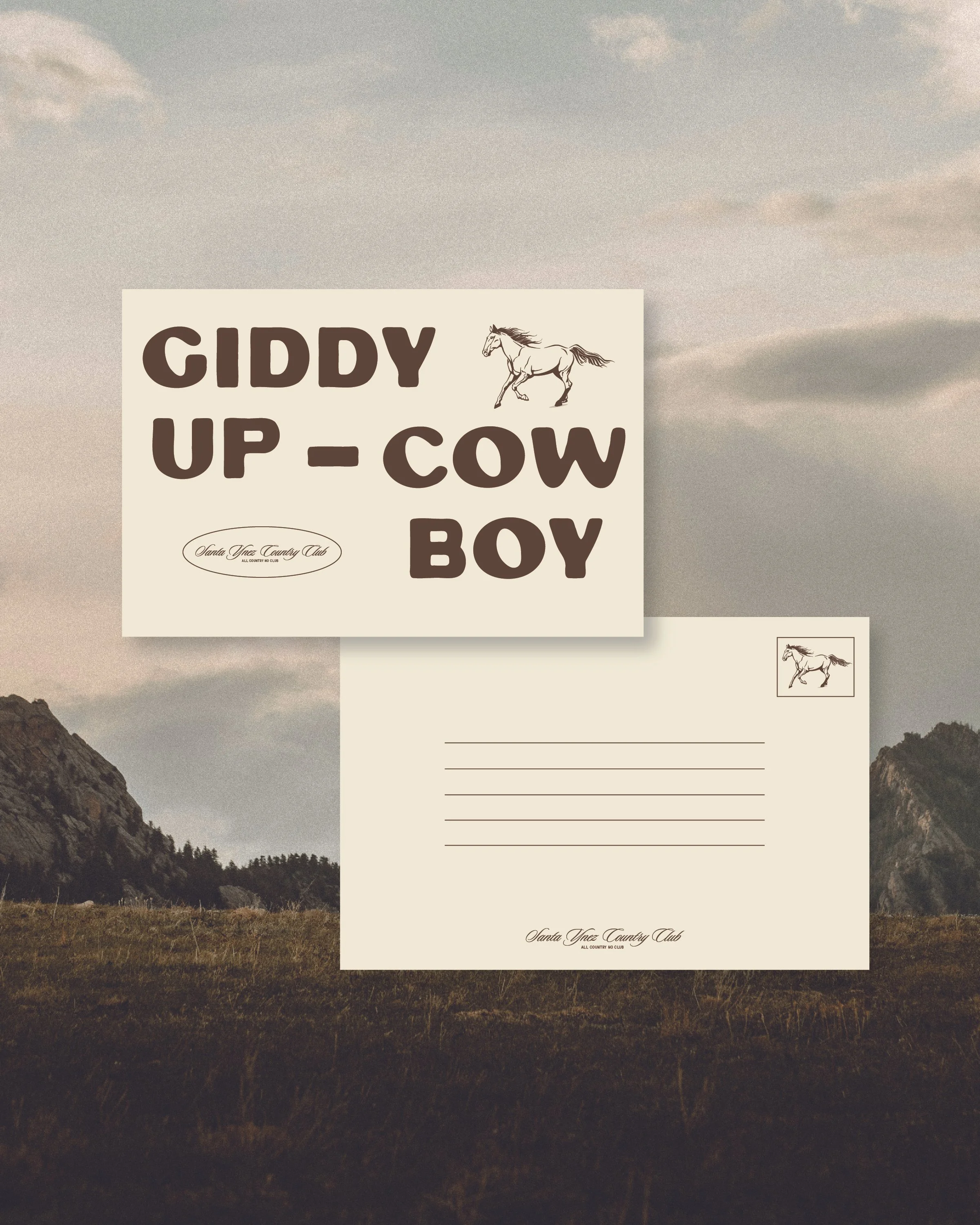 Santa Ynez Country Club clothing collection graphic design — brand identity by Duo Plus Design