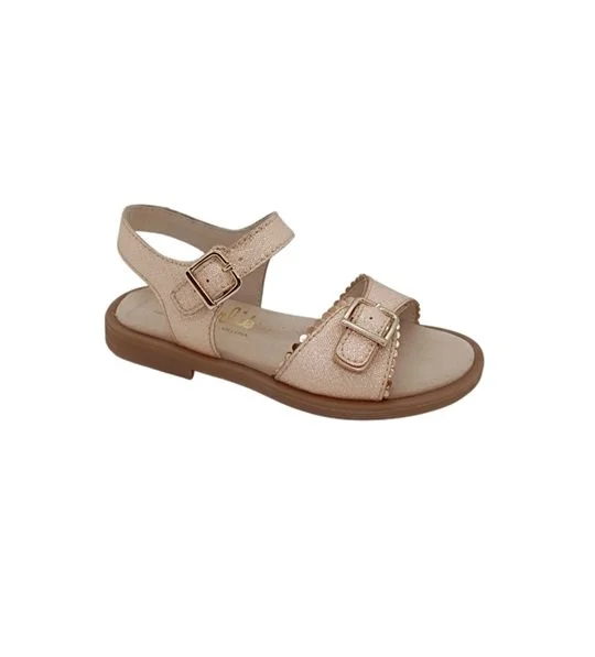 Beberlis sandaal nude glitter