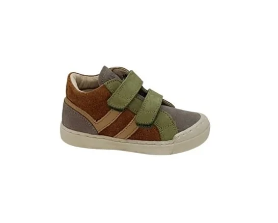 Naturino sneaker cognac grijs kakhi beige