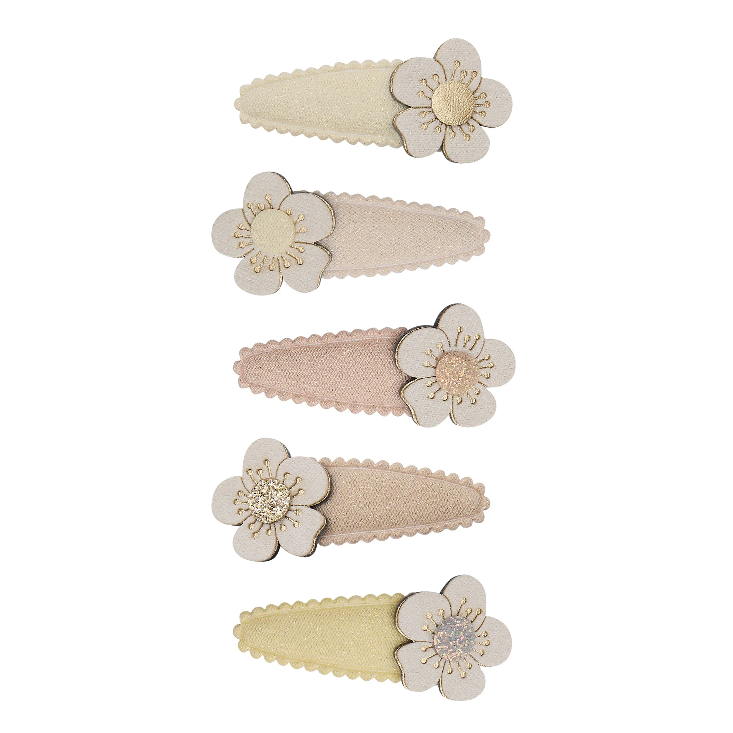 Mimi & Lula clic-clacs bloemen beige