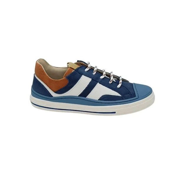 Zecchino d'Oro sneaker donkerblauw strepen wit