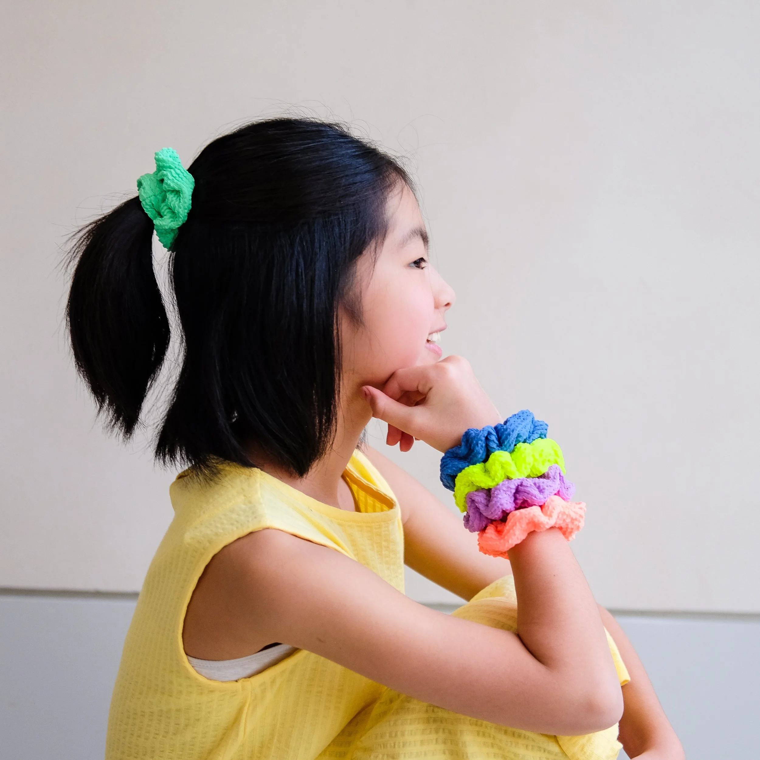 Mimi & Lula 5 scrunchies fluo