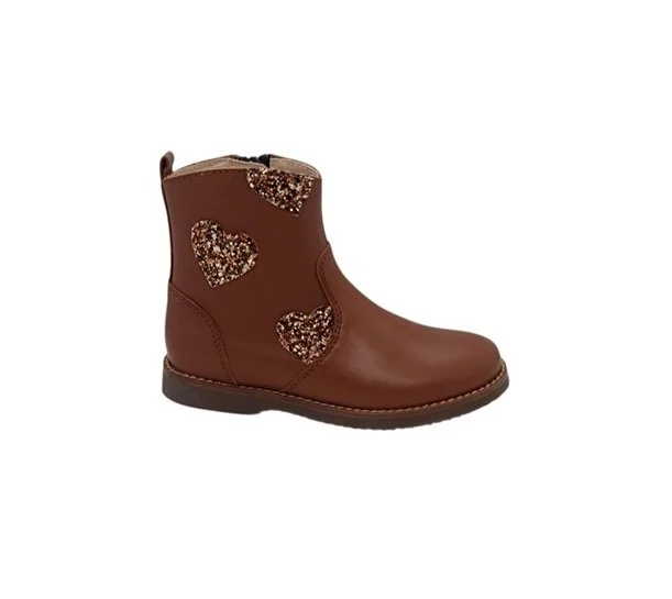 Beberlis laars cognac hartjes