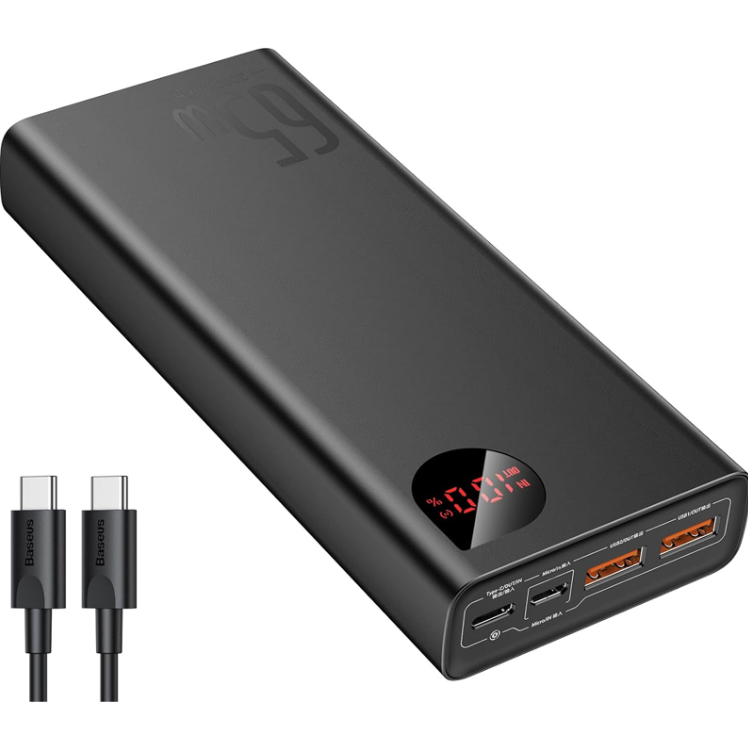 Batterie externe 20 000 mAh 65 W