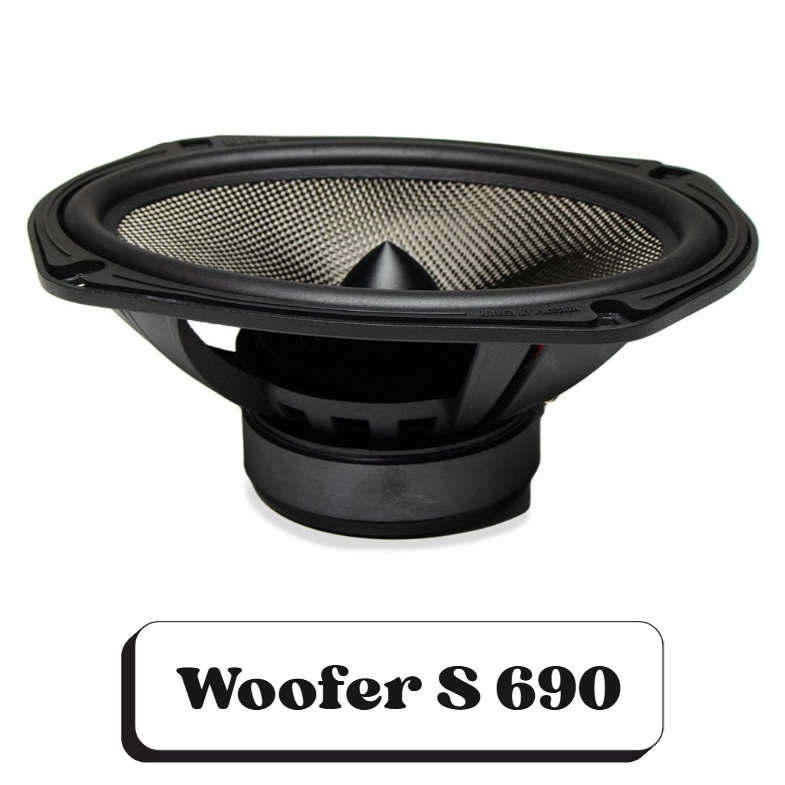 Un haut-parleur de voiture de modèle Woofer S 690