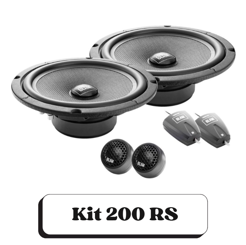 Ensemble de haut-parleurs et d'accessoires pour un système audio de voiture, édition Kit 200 RS.
