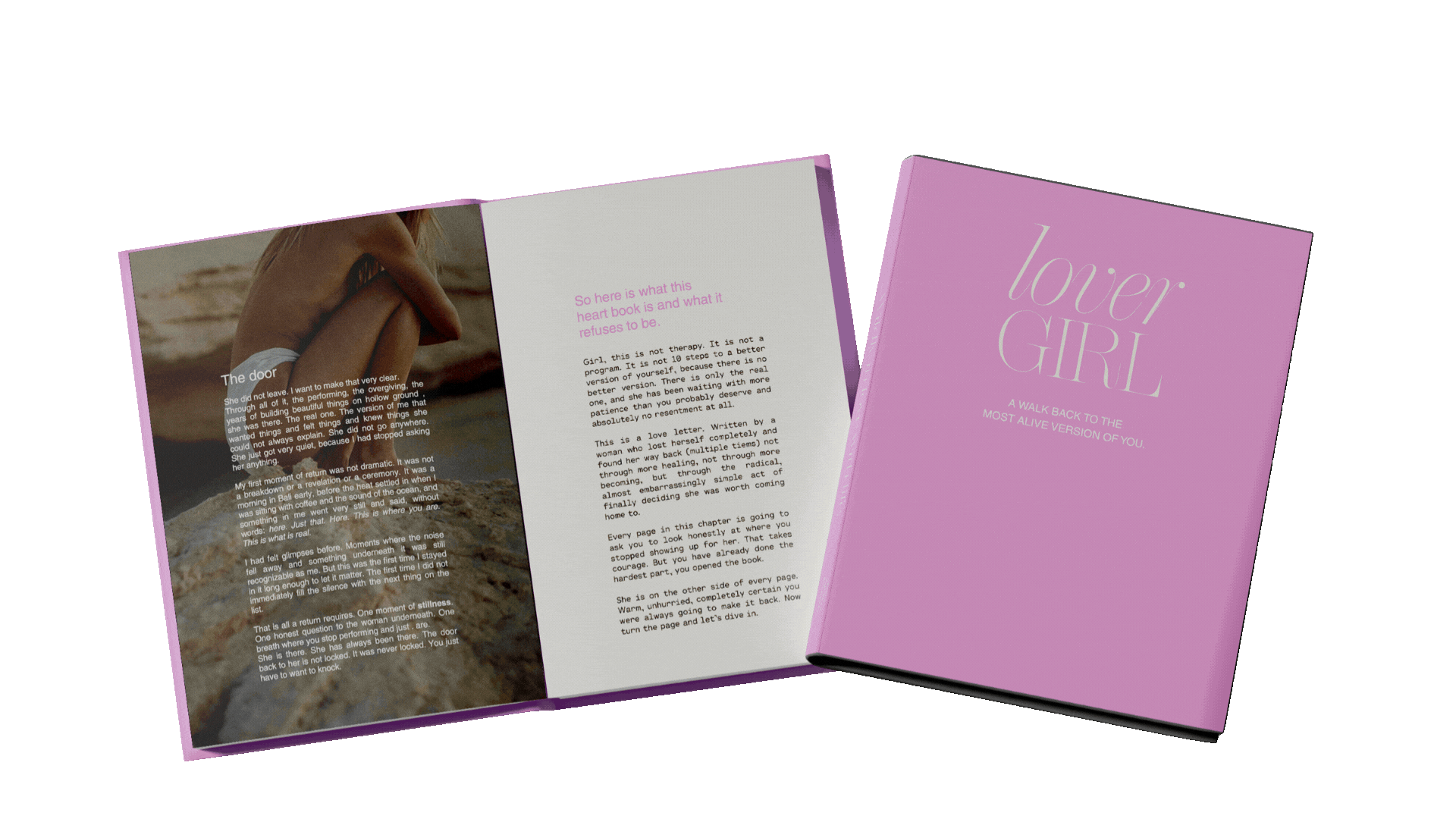 Lover Girl boek van ESENSI uitgelicht op een Vogue-covermockup