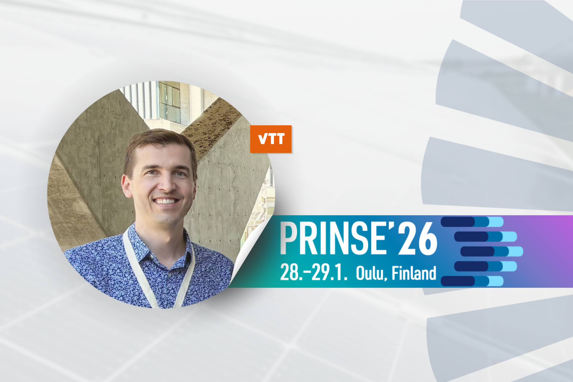 Thomas Kraft (VTT) at PRINSE’26 in Oulu