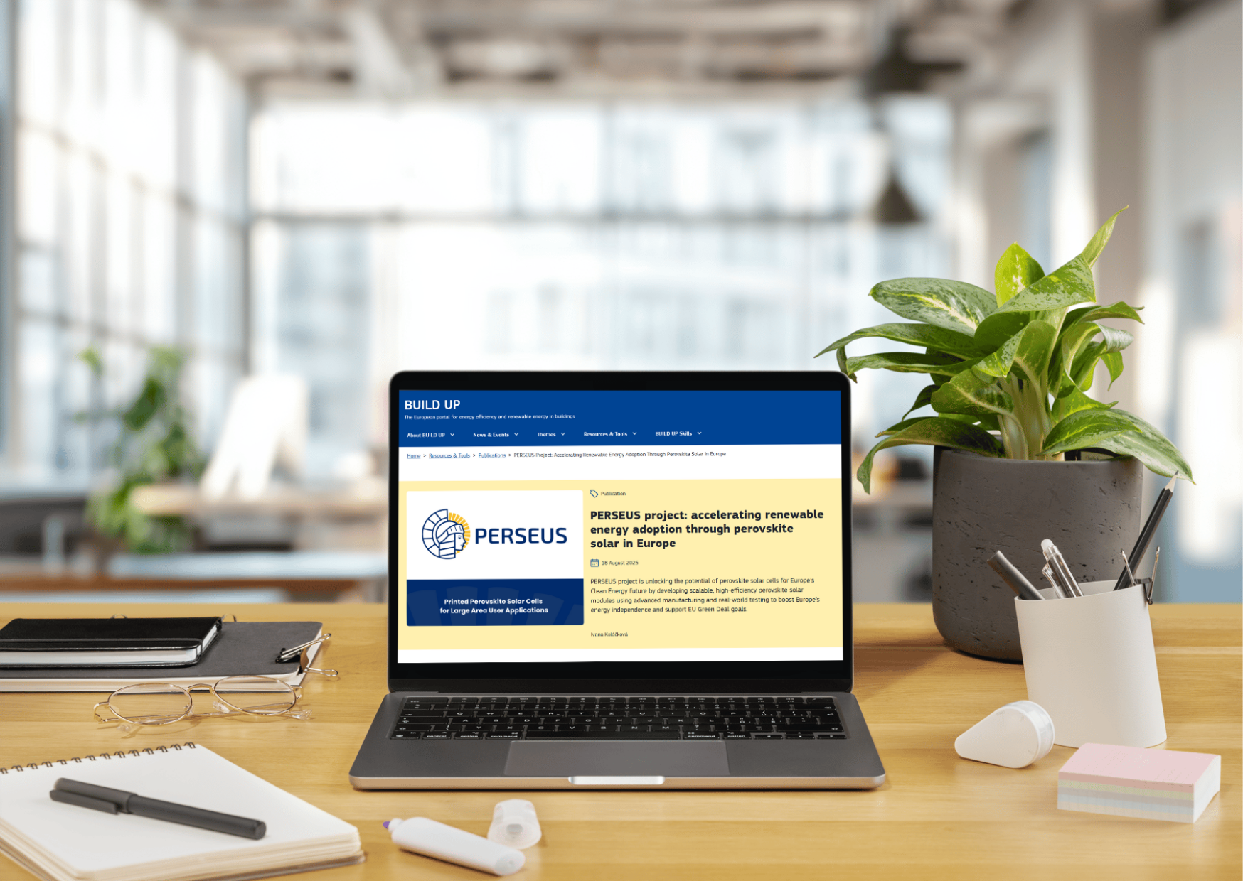 PERSEUS featured on BUILD UP platform — PERSEUS