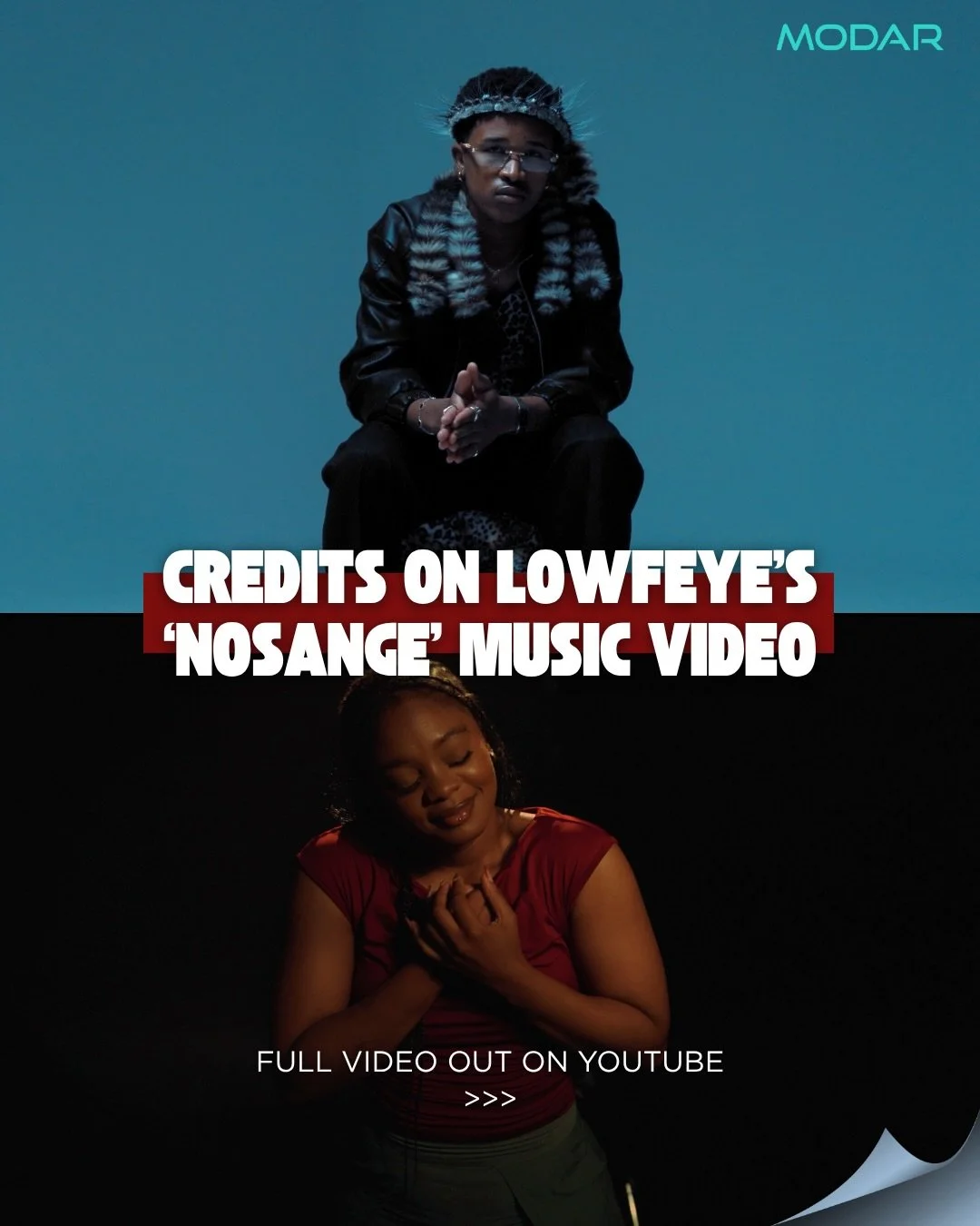 &lsquo;NOSANGE&rsquo; by @lowfeye__ Music video OUT NOW on YouTube! 

Shoutout to everyone that put their heads and hands together in the making of this video🤝🌟🪩 and the biggest shoutout to LOWFEYE for giving us beautiful music😮&zwj;💨🔥