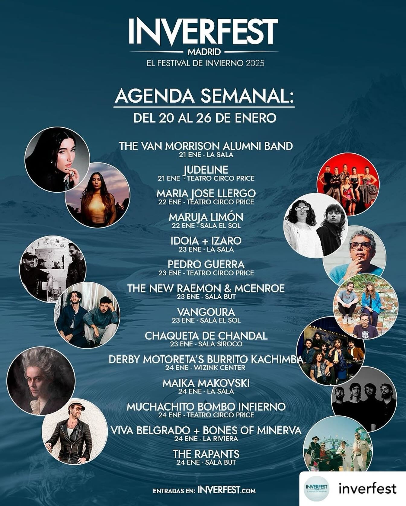 Nos vemos hoy en La Riviera. 

Noche para pasarlo fet&eacute;n junto a @bonesofminerva y nuestros amiguis de @viva.belgrado dentro de la programaci&oacute;n de @inverfest 

&iquest;Nos desmelenamos y desgallitamos juntas?

El cielo est&aacute; perfec