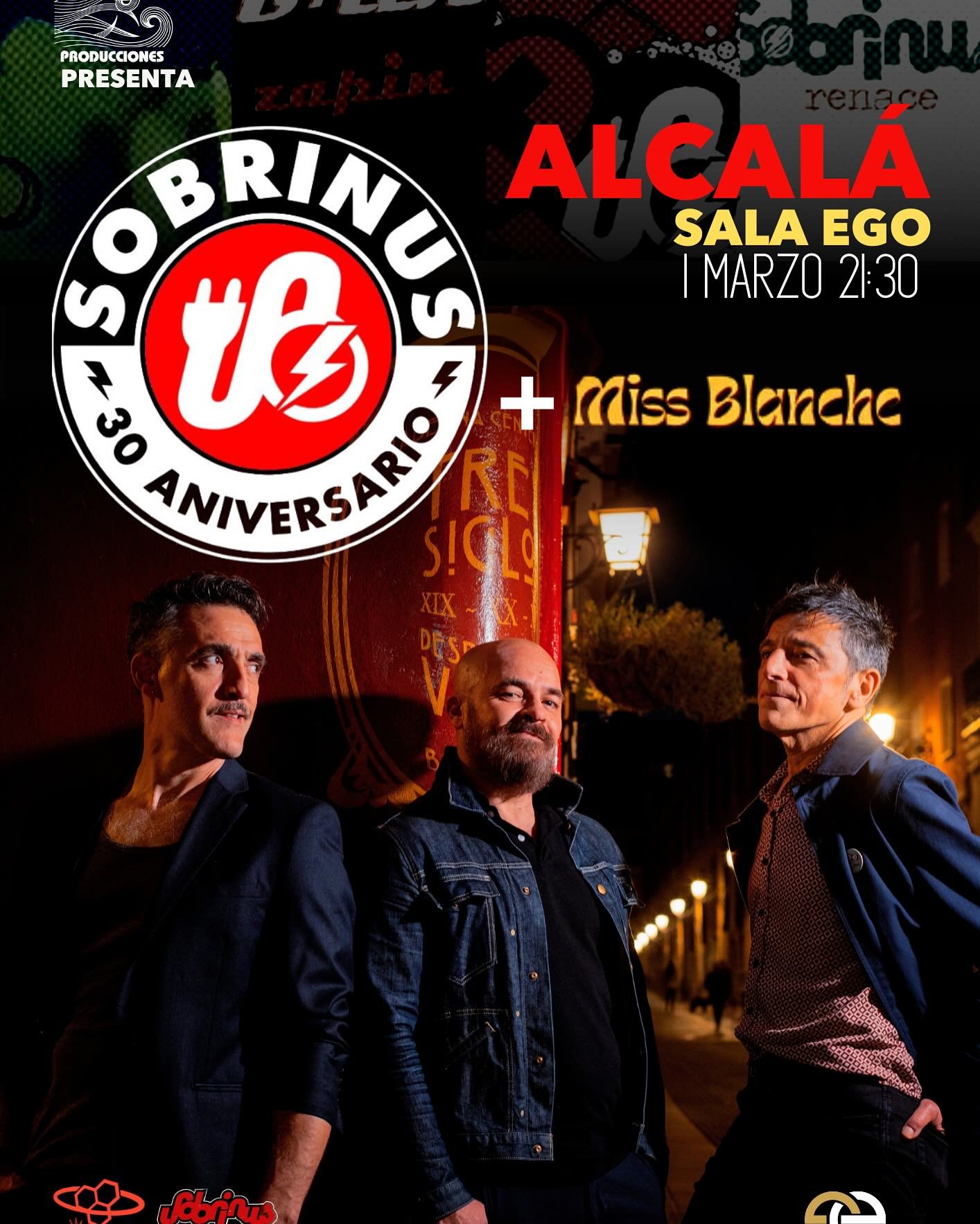 Sobrinus + Sobrinas

Este s&aacute;bado 1 de marzo organizamos un concierto muy especial en Alcal&aacute; de Henares, en @egoeventsalcala 

En un &ldquo;suj&eacute;tamelcubataquetorganizounconciertoenmipueblo&rdquo; liamos a @sobrinus2.0 para que fes