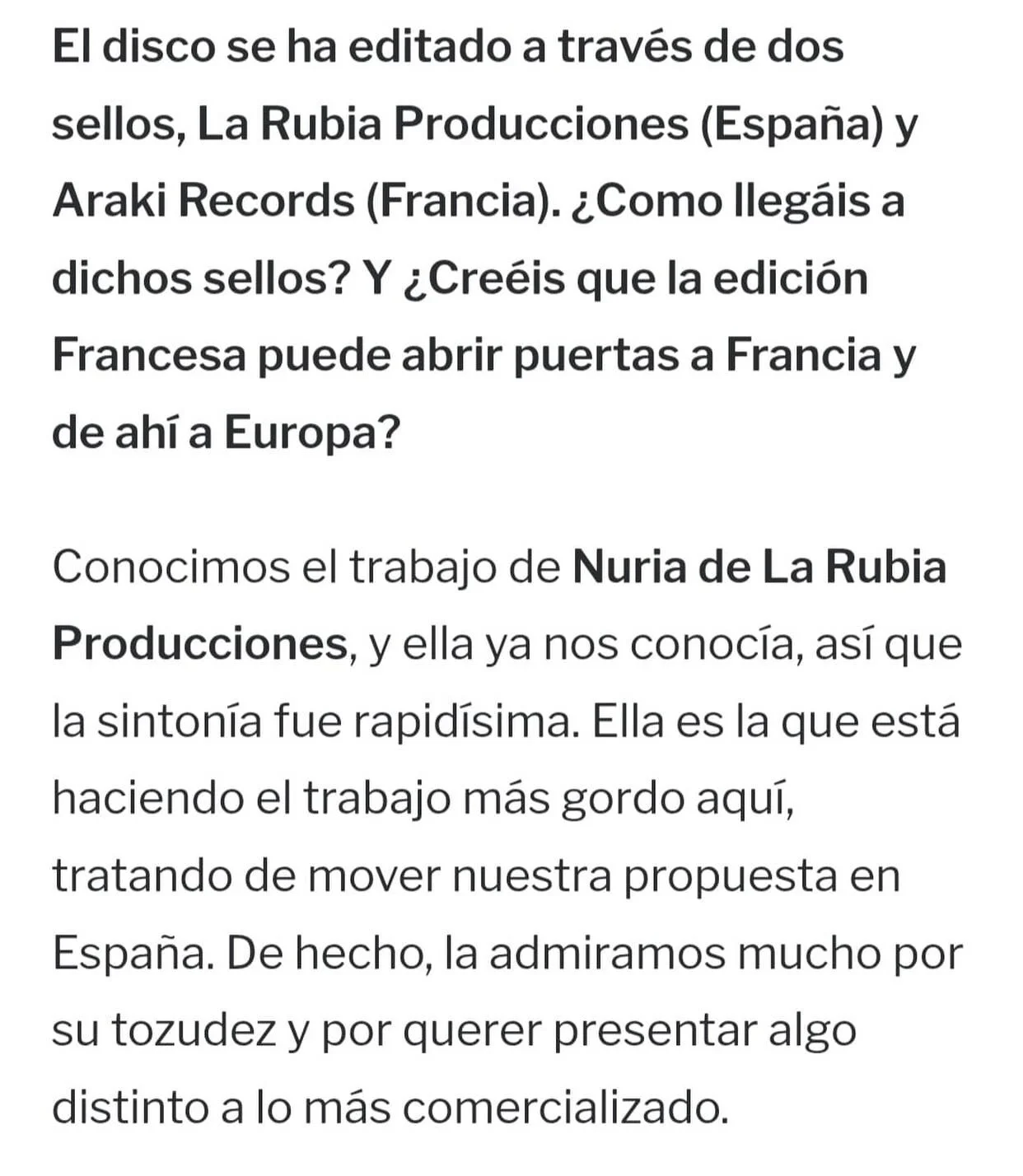 Nueva Forma de Vida by Murina

Nueva Forma de Vida. Solo es arriesgarse e intentarlo.

@hey_murina lo saben y as&iacute; lo gritan en este LP lleno de dulzura y furia atemporal, uno de los seis que hemos editado este a&ntilde;o.

Me llaman cabezona e