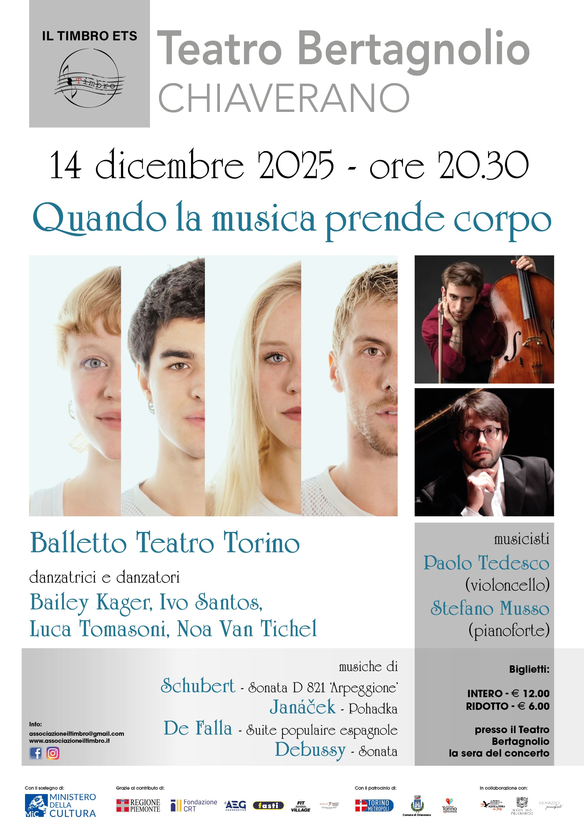 Balletto Teatro Torino, Paolo Tedesco e Stefano Musso