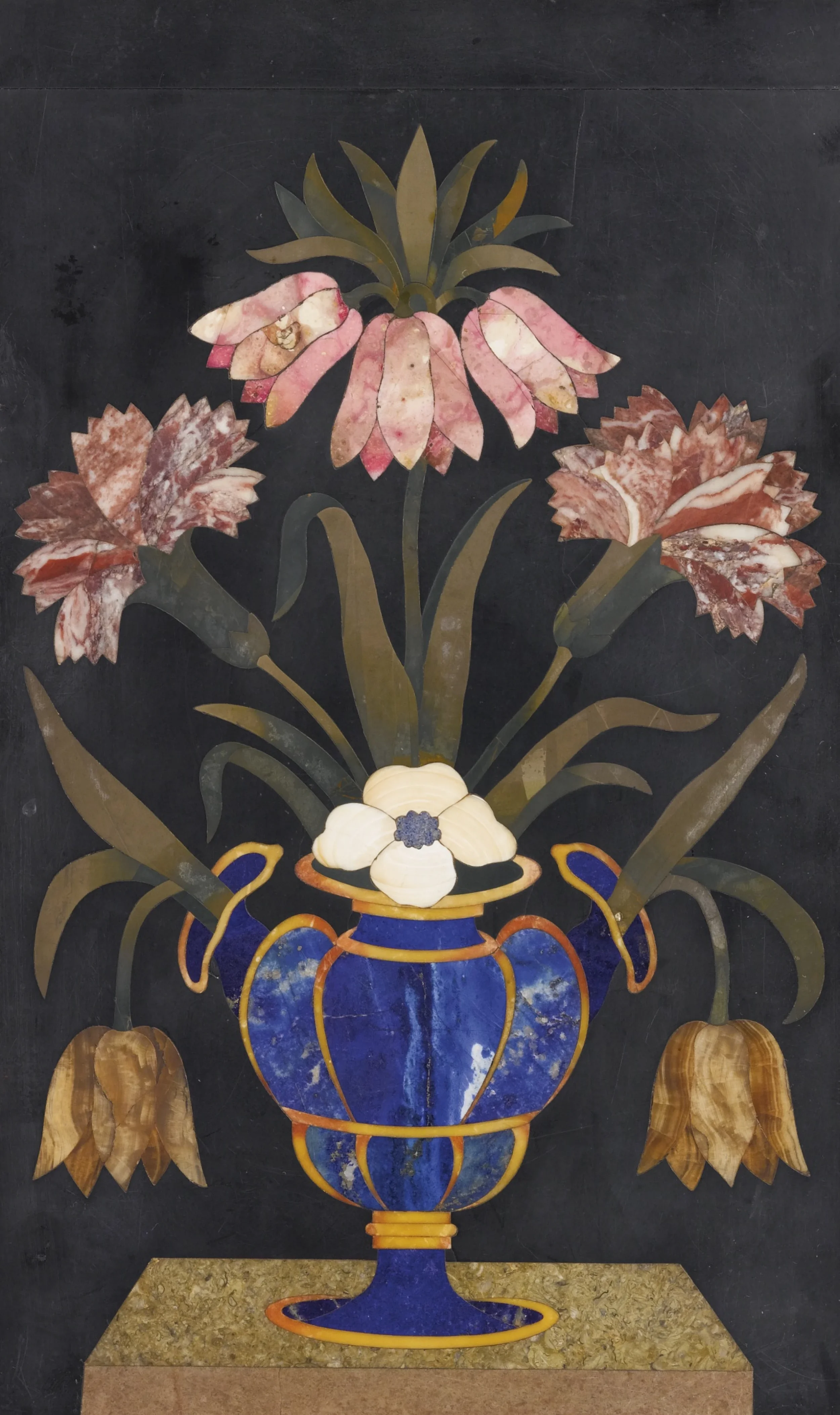 An Italian Baroque pietra dura panel attributed to the Opificio delle Pietre Dure Florence, 17th century