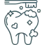 Teeth cleaning and preventive dentistry icon