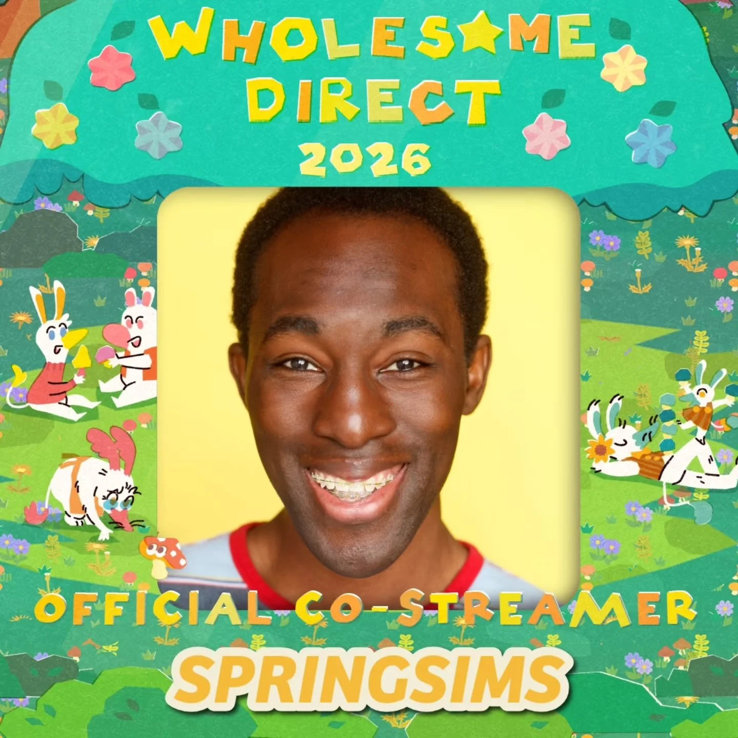 I'm so excited to announce that I'll be an official co-streamer for @wholesomegames starting June 6th at 9 am PT / noon ET! I've been a big fan of this showcase every year to see all the cool games being announced!

As a co-host last year, I know thi