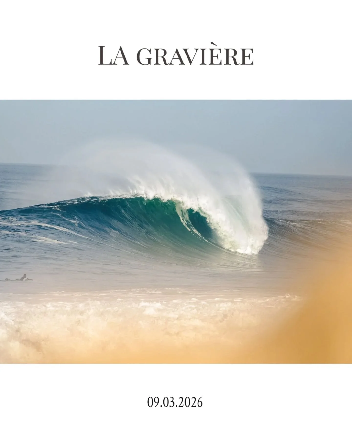 Une Gravi&egrave;re de Warriors ce matin

Tr&egrave;s content de rester sur la plage et prendre des photos, la Gravi&egrave;re tentant sa meilleure imitation de Puerto Escondido.