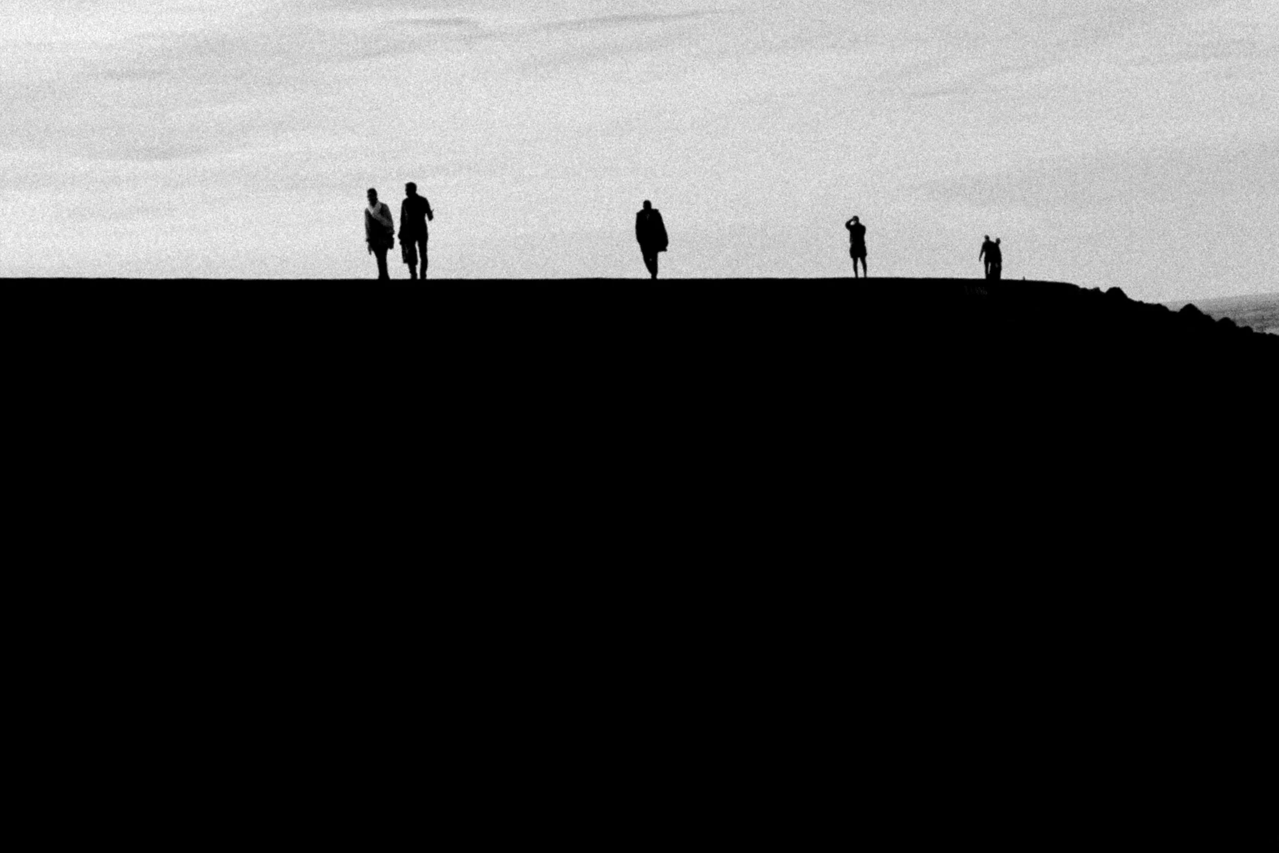 Walk the line B&W — Tirage d'art
