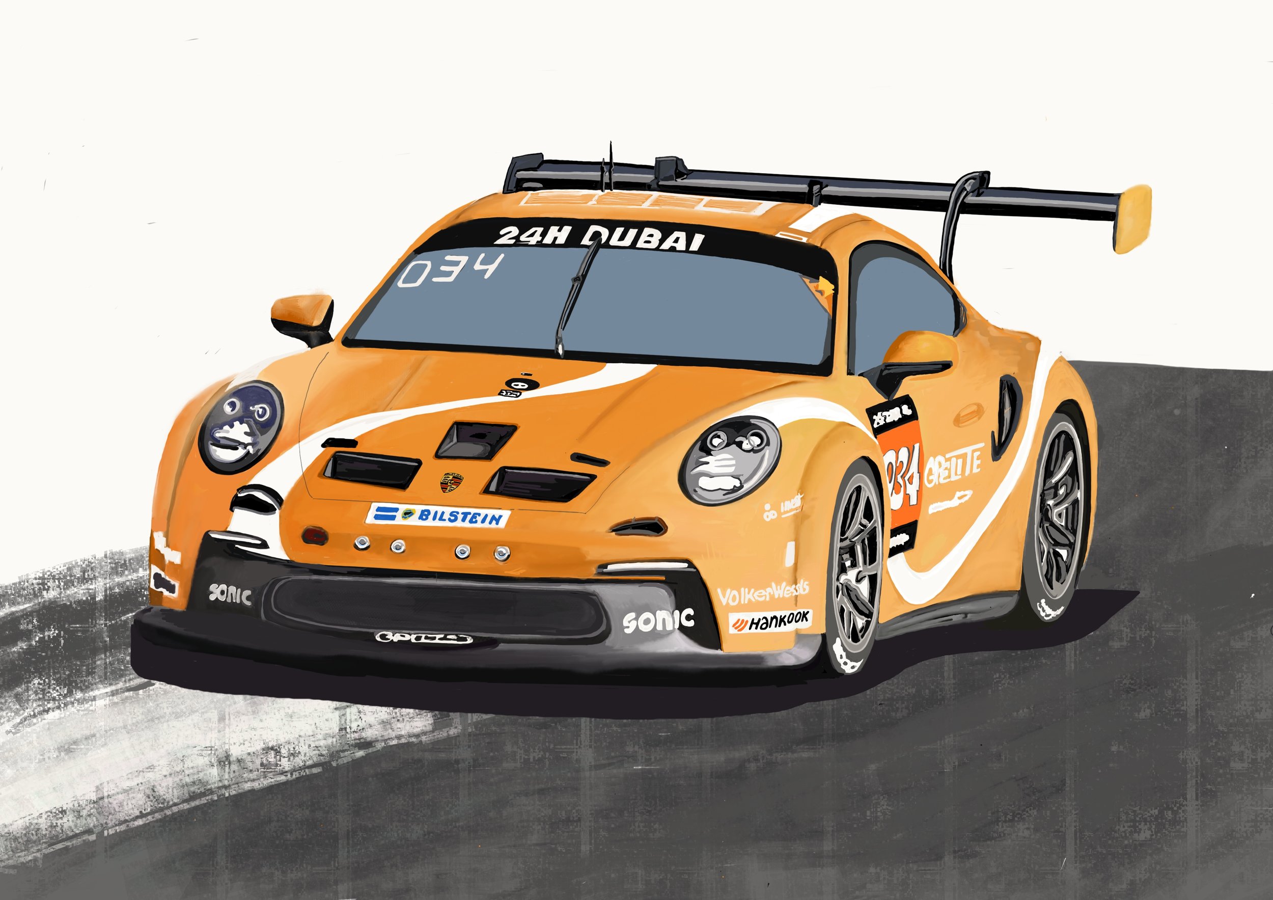 Lijntekening van auto