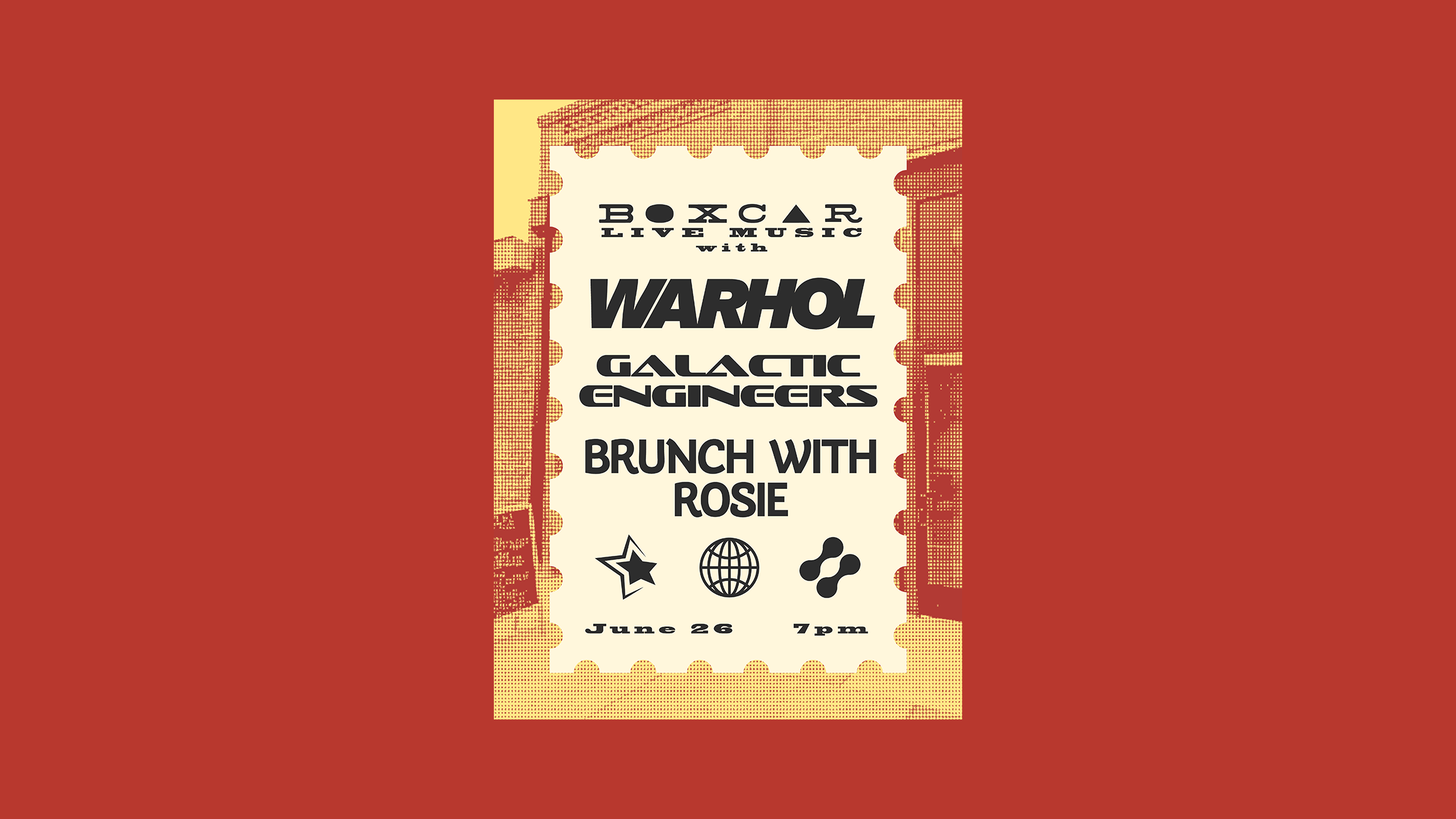 Warhol / Galactic Engineers / Brunch with Rosie&nbsp;&nbsp;