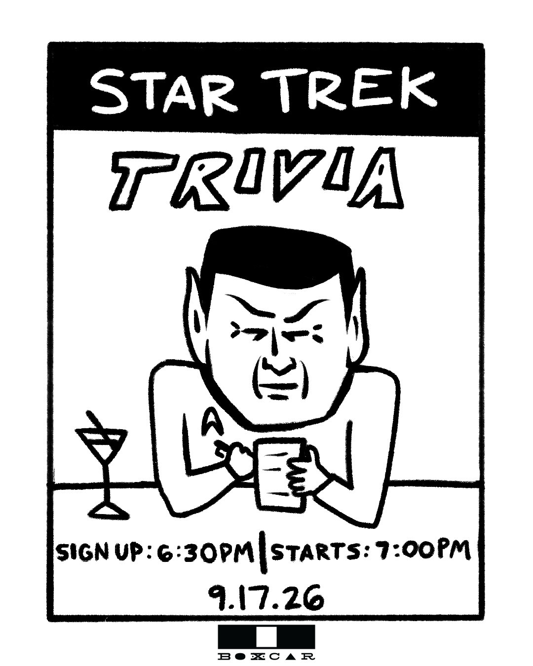 🖖Trek Night Trivia (sign up at 6:30) &amp; Star Trek IV