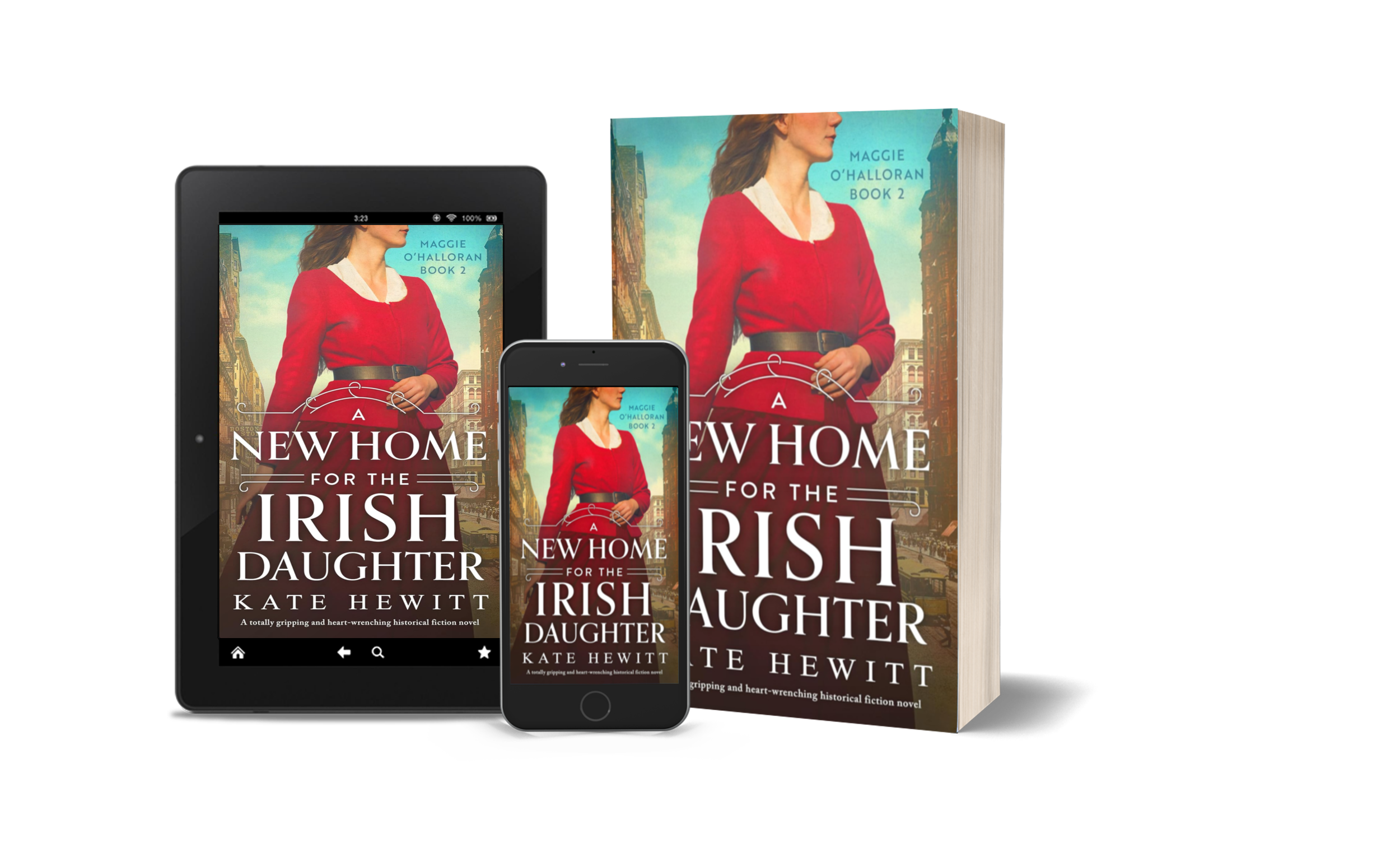 A New Home for the irish daughter kindle, audiobook and paperback covers