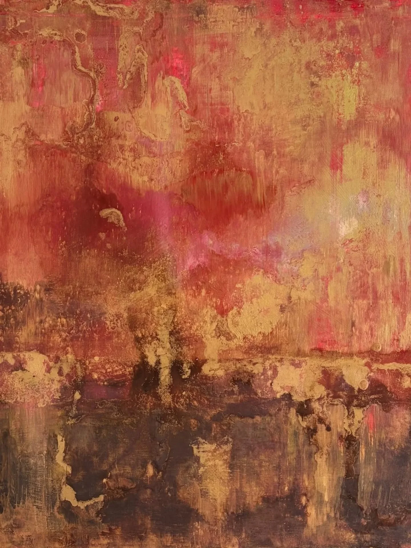 Some studio details from a new work in progress, a study in red.

Red, for me, is never just a color. I explore it like a naturalist or a scientist, tracing its subtle variations and moods. 

One of my guides is Werner&rsquo;s Nomenclature of Colours