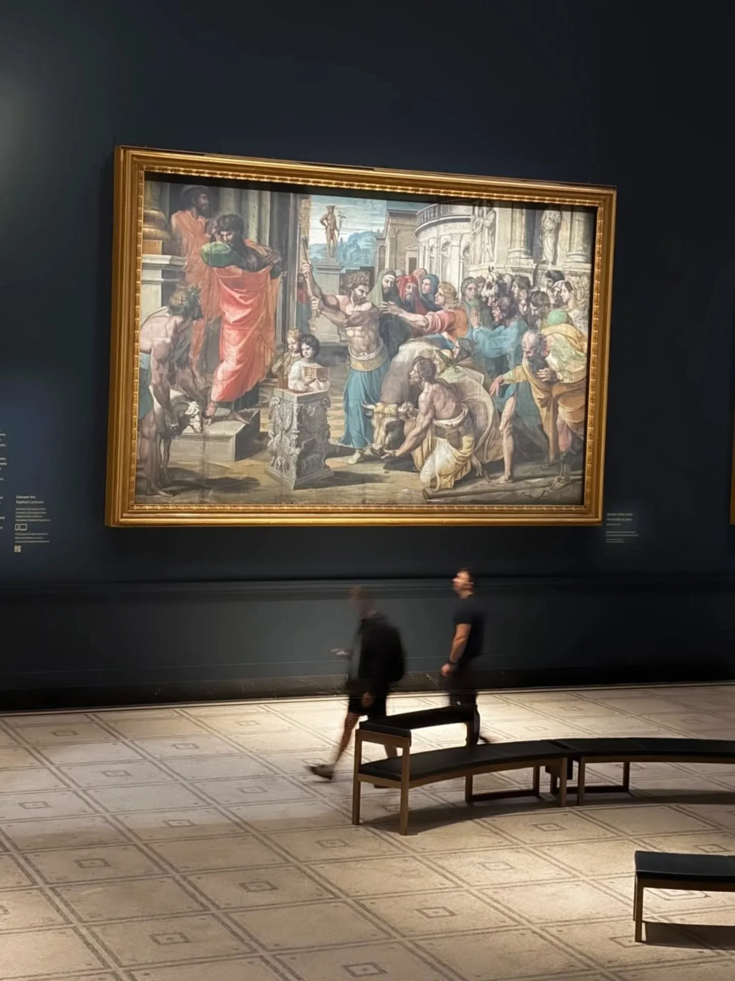 A few shots from my trip to London last week. 🏛️

I began my trip with my traditional pilgrimage to the Raphael rooms at the V&amp;A museum. There is something timeless about the cartoons created for the Vatican tapestries&hellip; their scale and br
