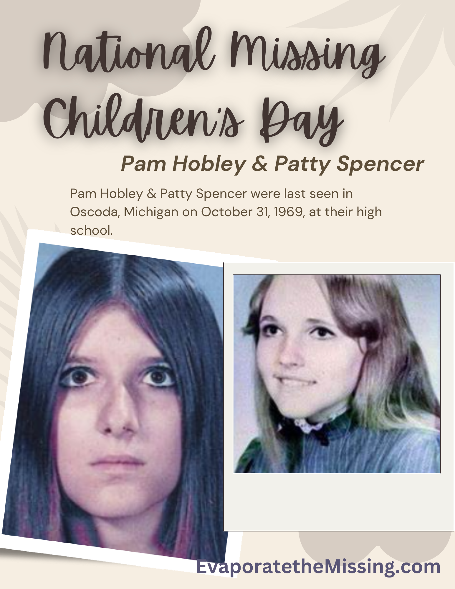 The Disappearance of Pam Hobley & Patty Spencer (Michigan) — Evaporate