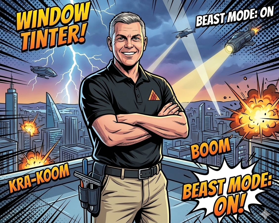 Jack Klassen Beast Mode on window tinter