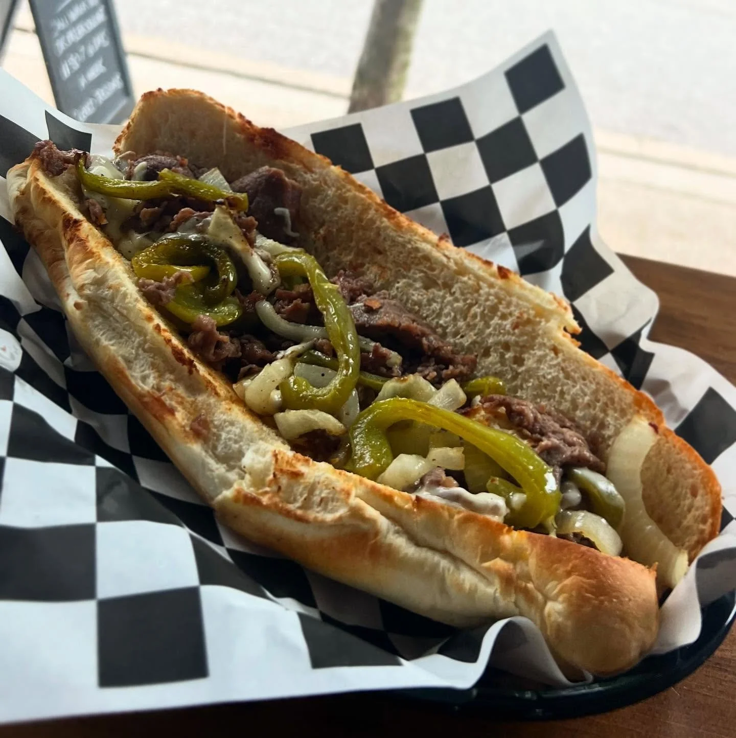 More stacked than the Sixers roster. The 76er is back on special. Always sunny.

Shaved Philly steak, saut&eacute;ed peppers &amp; onions, provolone, &amp; whatever else you wanna put on it.

Order online, call, or just walk in.
