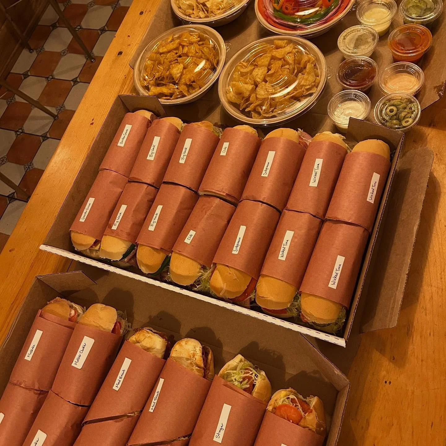 You bring the people, we&rsquo;ll bring the carbs.🥪

From boardrooms to backyard bashes, we&rsquo;ve got you covered.

Shoot us a DM or call the shop to plan your next event. 

Back open for the week, 11:30am til 7pm.