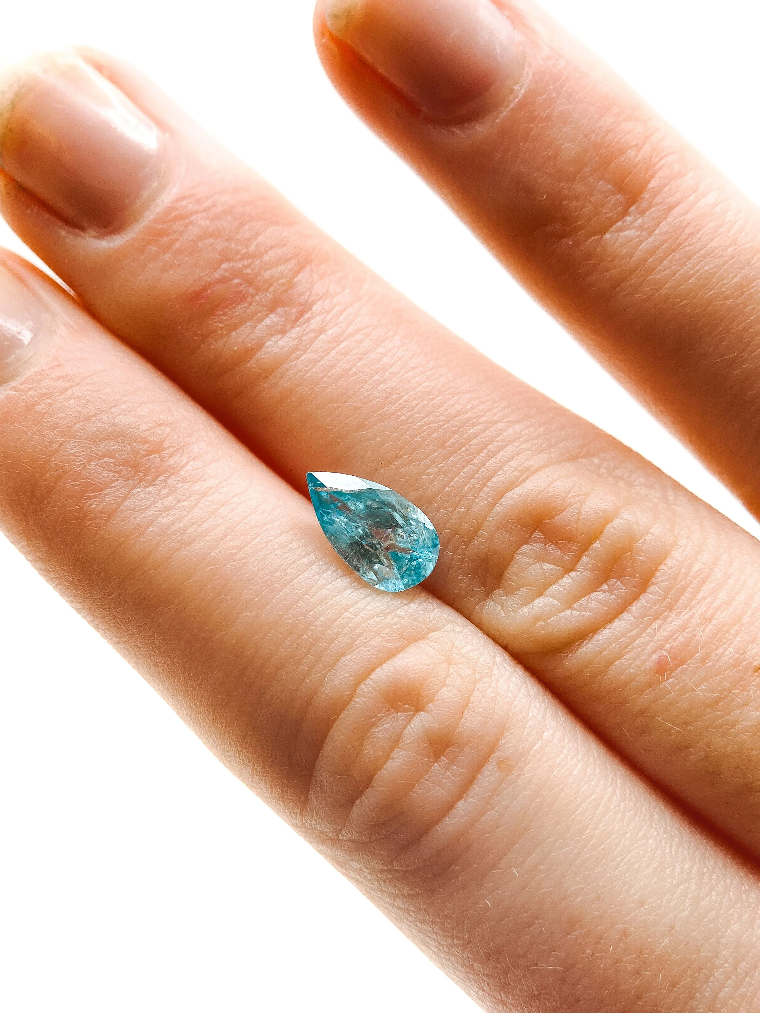 Aigue-marine naturelle - Poire