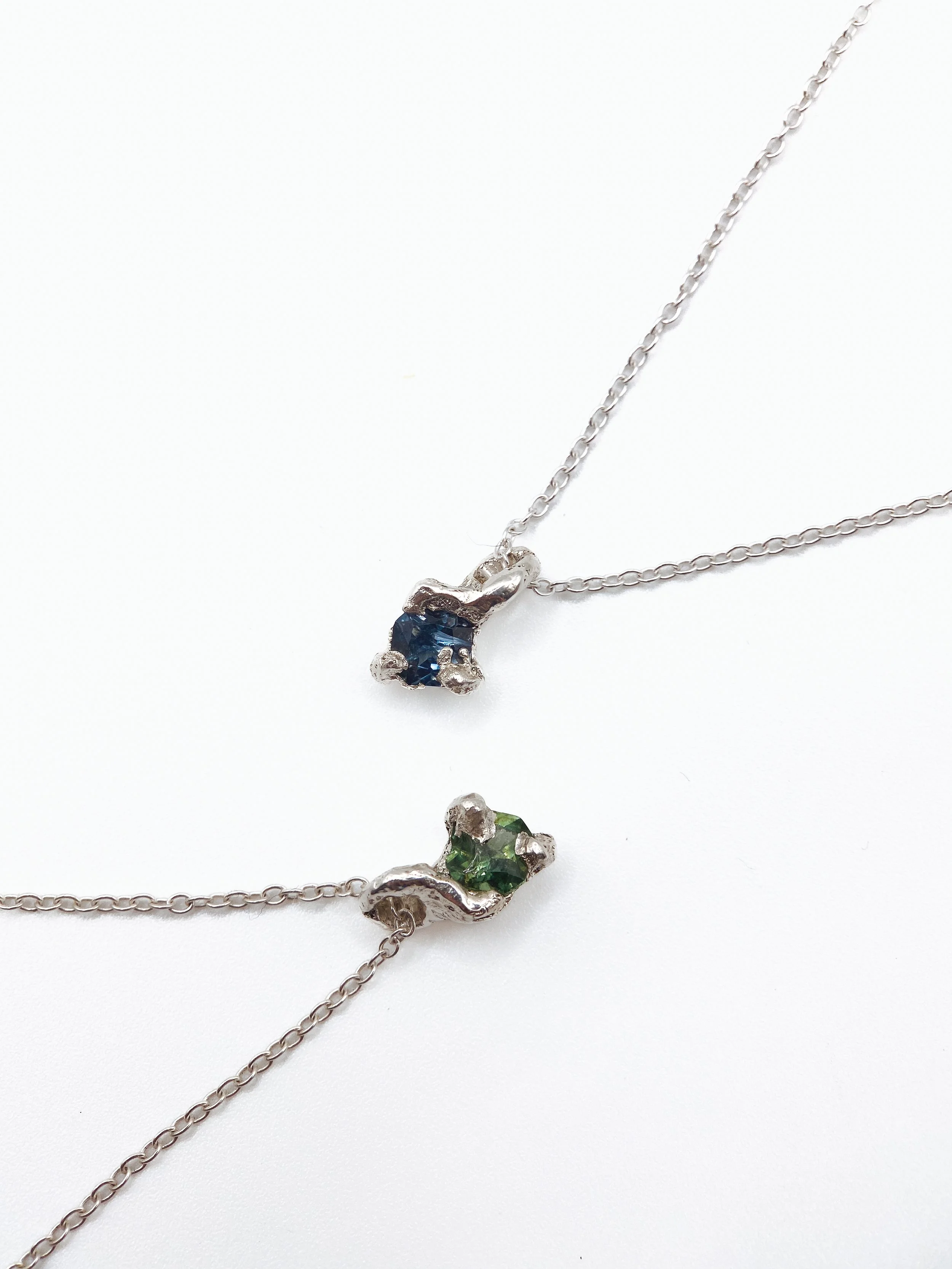 Collier Blooming bleu