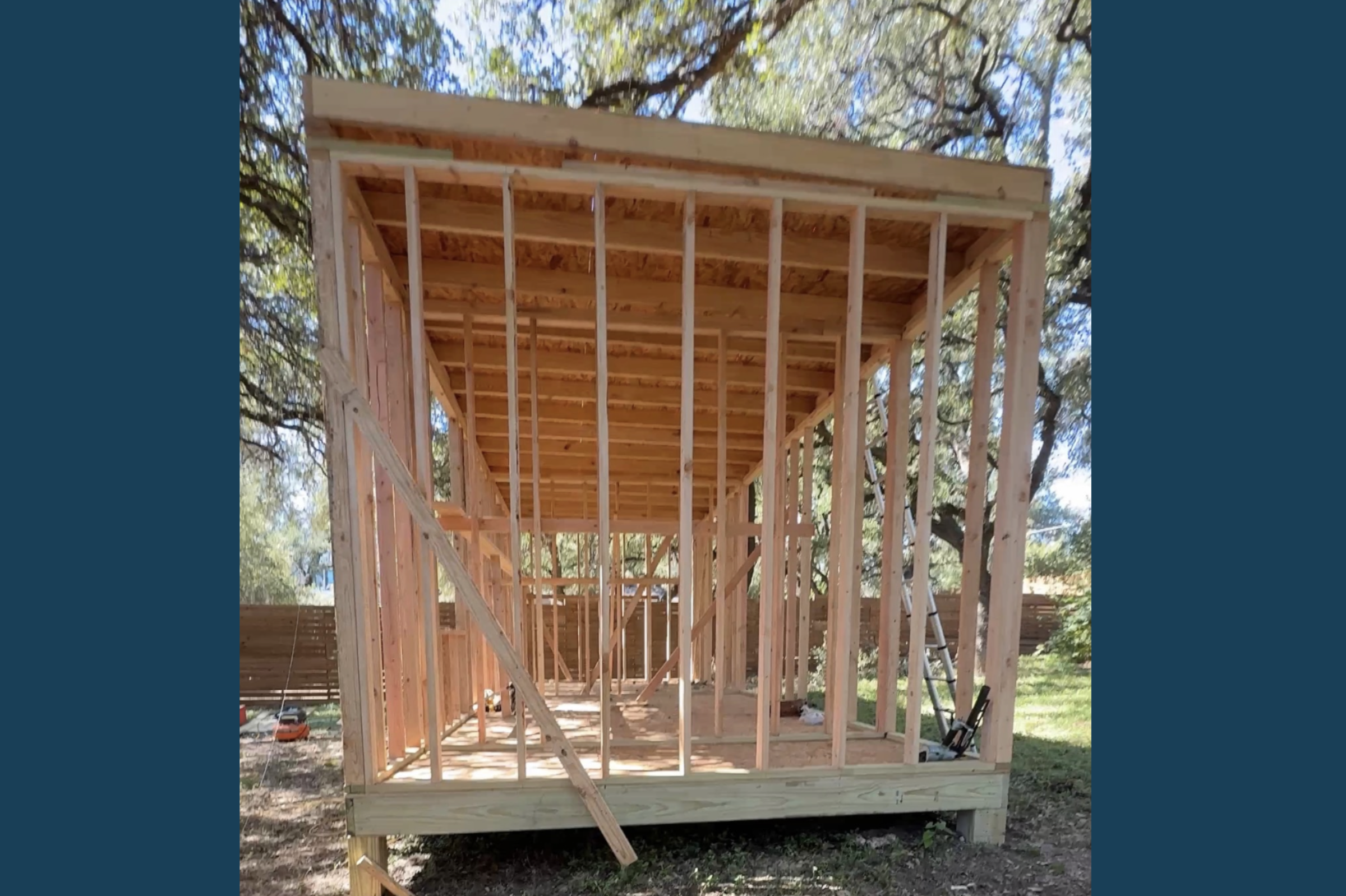 330 sq ft, built from a story
