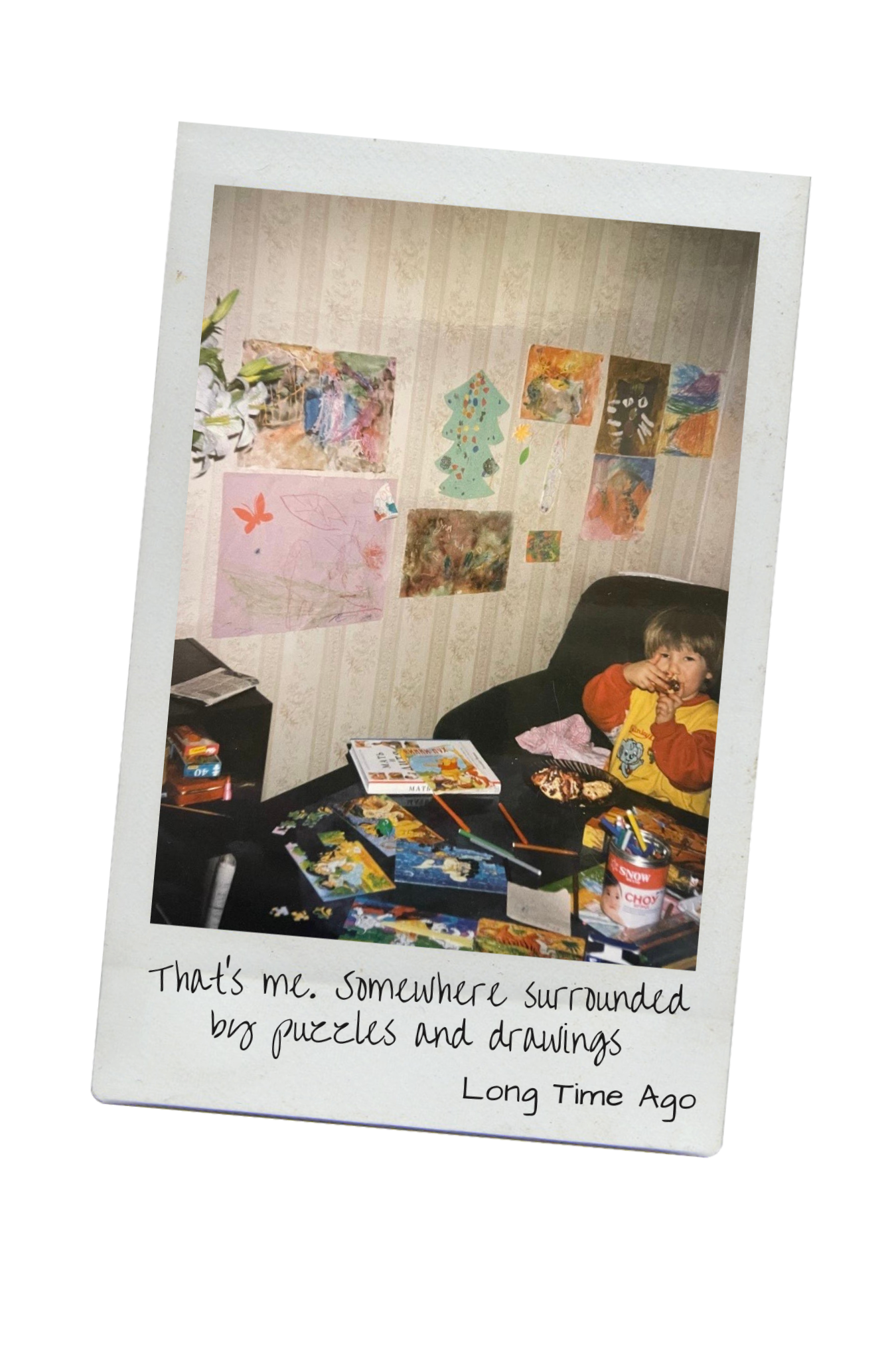 Anastasia Tara as a child looking at a camera