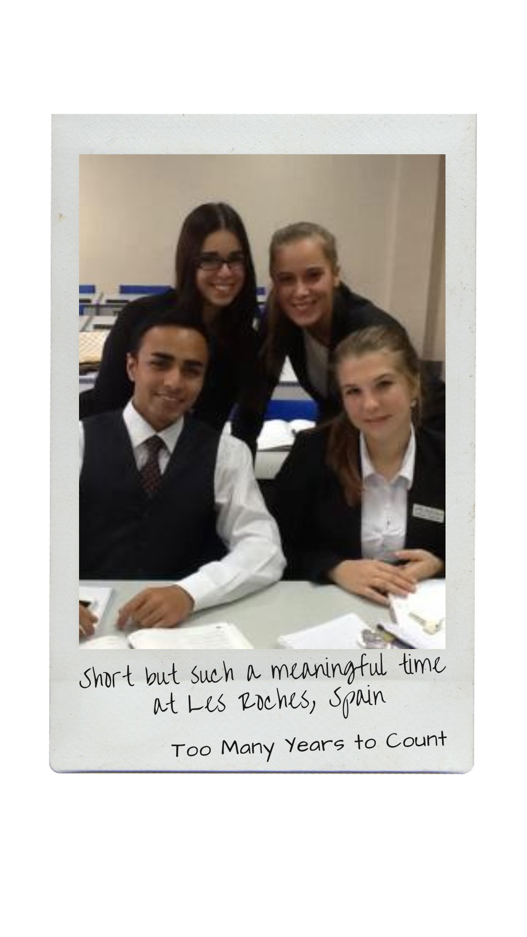 Anastasia Tara with three friends.