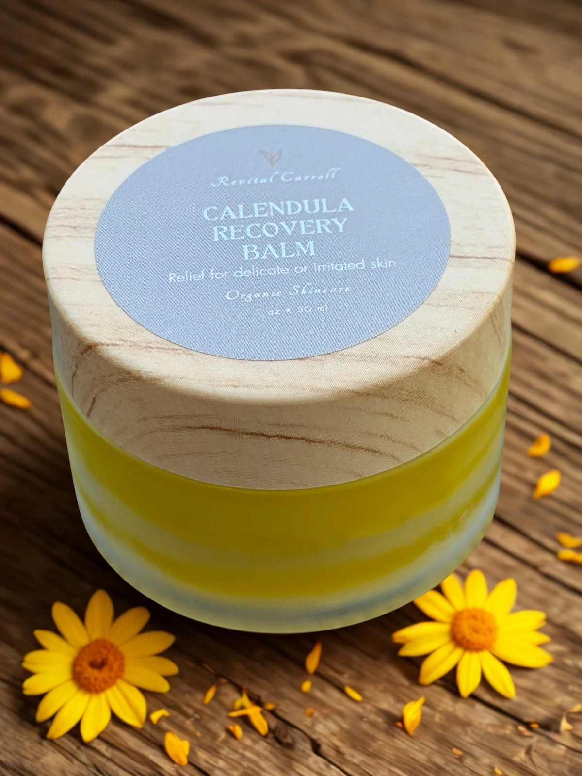Calendula healing and recovery for skin tears, baby bottom, rushes and scrapes.