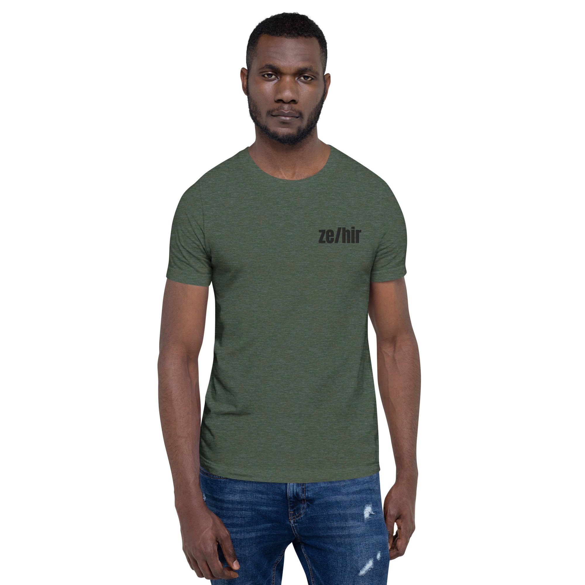 unisex-staple-t-shirt-heather-forest-front-679c25a7d18fb.jpg