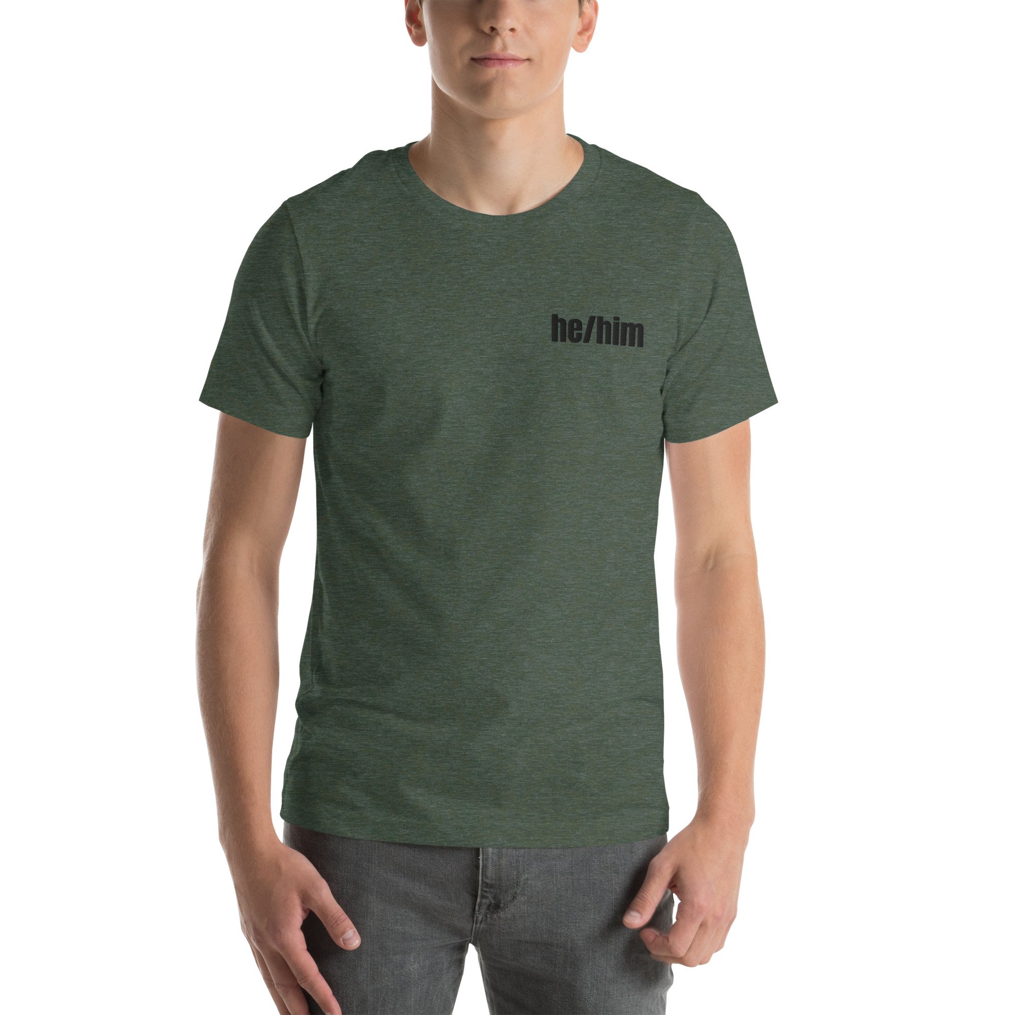 unisex-staple-t-shirt-heather-forest-front-679c2950416ad.jpg