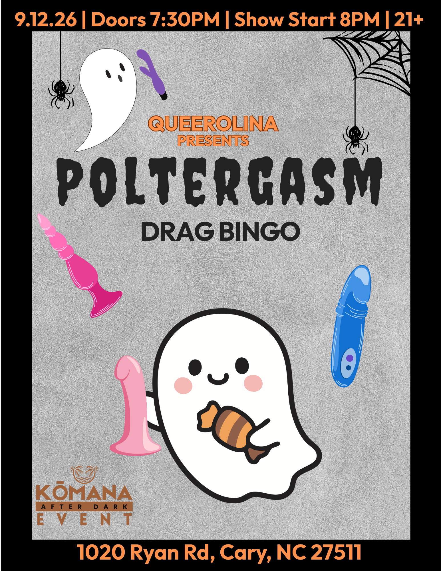 Poltergasm Bingo